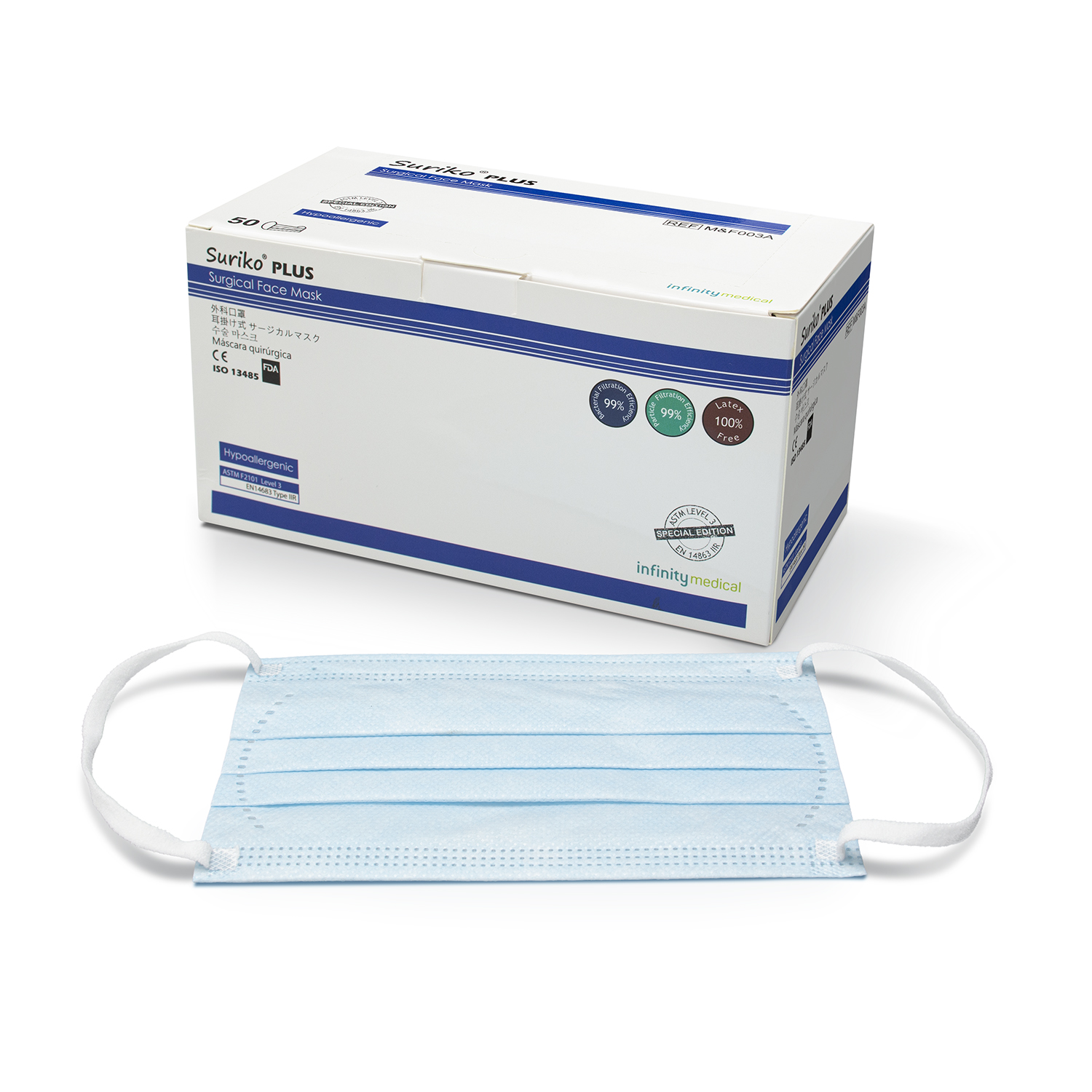 mf003a-suriko-plus-level-3-surgical-mask Suriko® Plus 低敏外科口罩 - ASTM Level 3:圖片 1