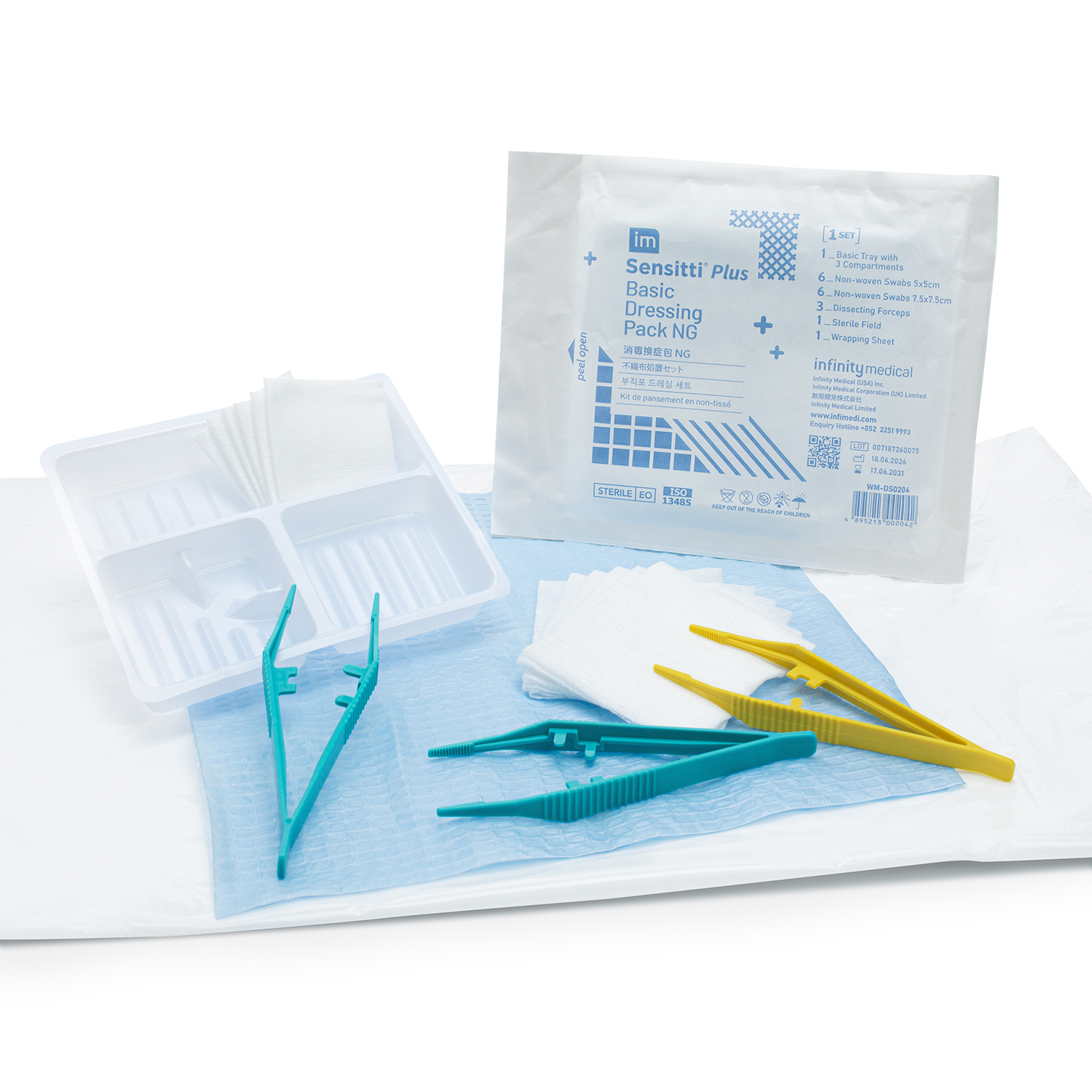 Sensitti Plus Basic Dressing Pack Non Woven Gauze